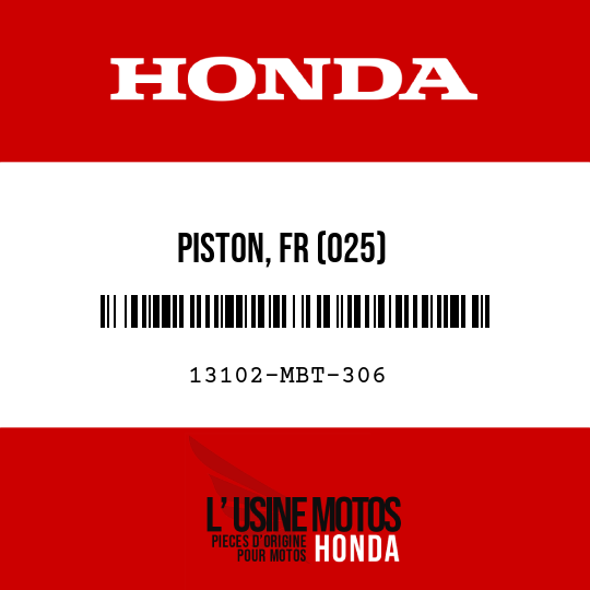 image de 13102-MBT-306 PISTON, FR (025)