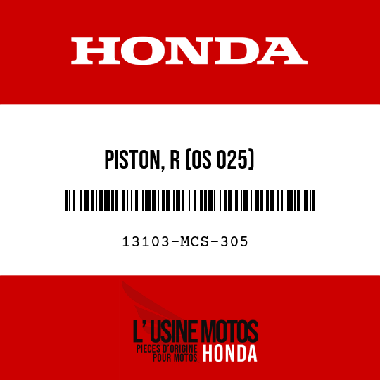 image de 13103-MCS-305 PISTON, R (OS 025)
