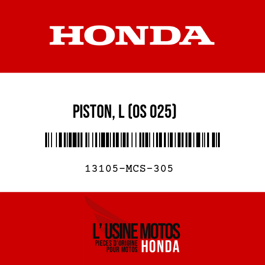 image de 13105-MCS-305 PISTON, L (OS 025)