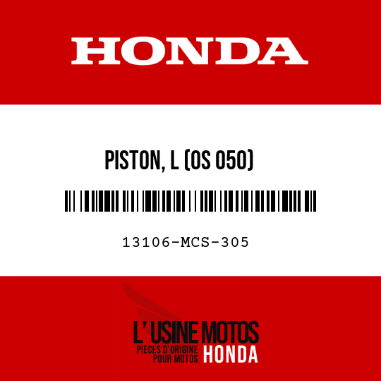image de 13106-MCS-305 PISTON, L (OS 050)
