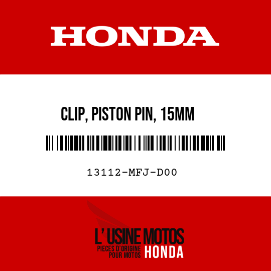 image de 13112-MFJ-D00 CLIP, PISTON PIN, 15MM