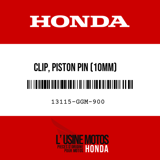 image de 13115-GGM-900 CLIP, PISTON PIN (10MM)