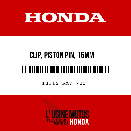 image de 13115-KM7-700 CLIP, PISTON PIN, 16MM