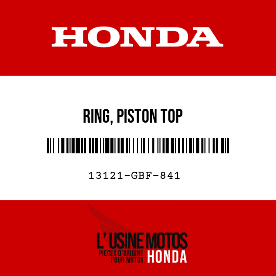 image de 13121-GBF-841 RING, PISTON TOP