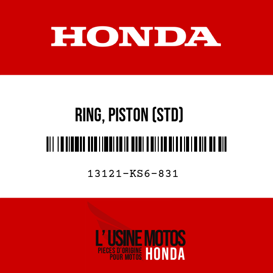 image de 13121-KS6-831 RING, PISTON (STD)