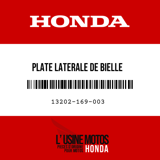 image de 13202-169-003 PLATE LATERALE DE BIELLE