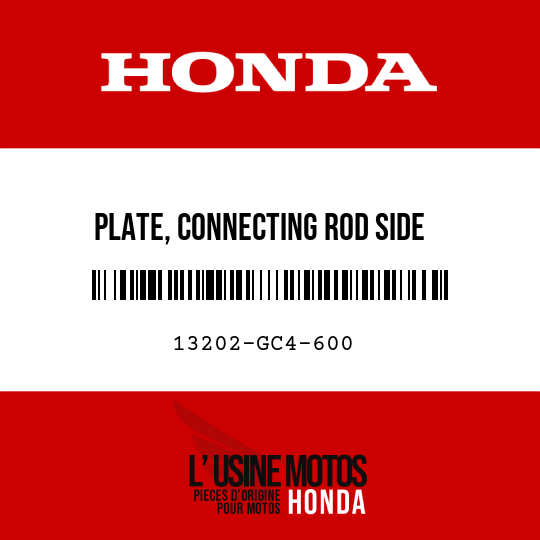 image de 13202-GC4-600 PLATE, CONNECTING ROD SIDE