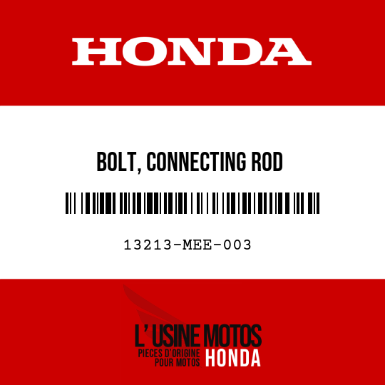 image de 13213-MEE-003 BOLT, CONNECTING ROD