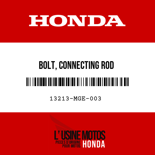 image de 13213-MGE-003 BOLT, CONNECTING ROD