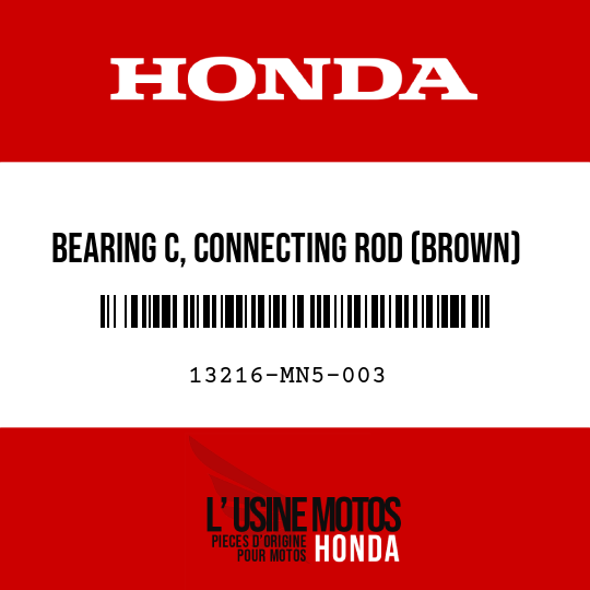 image de 13216-MN5-003 BEARING C, CONNECTING ROD (BROWN) (DAIDO)
