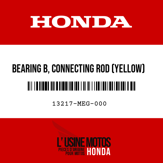 image de 13217-MEG-000 BEARING B, CONNECTING ROD (YELLOW)