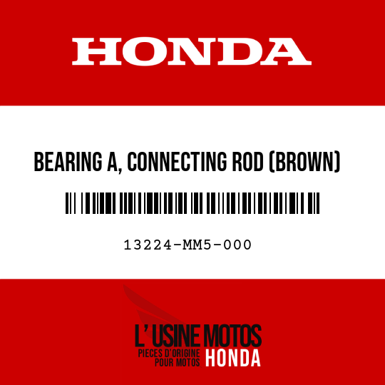 image de 13224-MM5-000 BEARING A, CONNECTING ROD (BROWN)