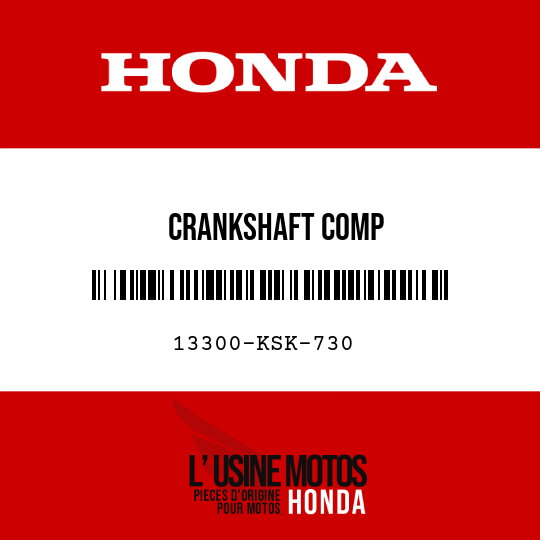 image de 13300-KSK-730 CRANKSHAFT COMP