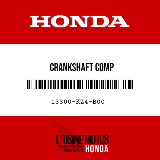 image de 13300-KZ4-B00 CRANKSHAFT COMP