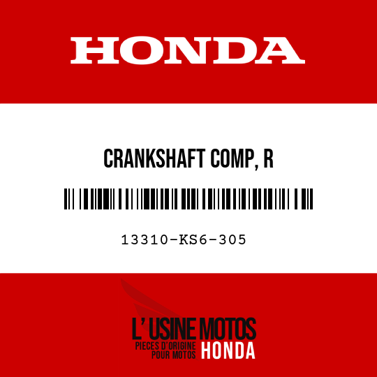 image de 13310-KS6-305 CRANKSHAFT COMP, R