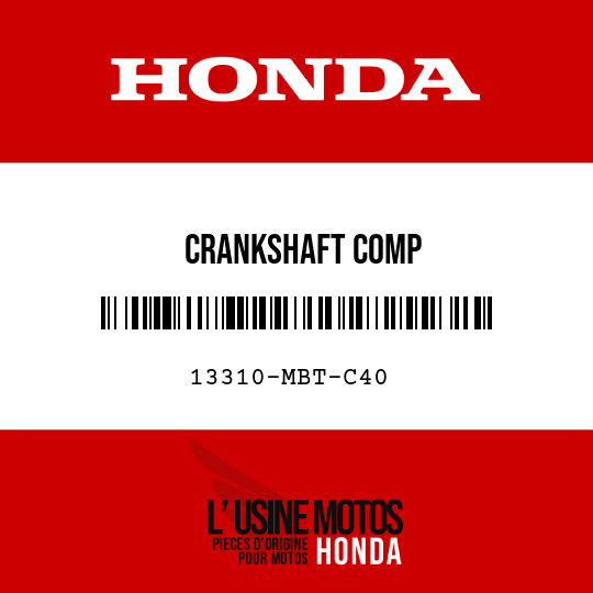 image de 13310-MBT-C40 CRANKSHAFT COMP