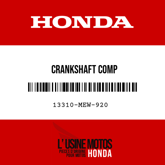 image de 13310-MEW-920 CRANKSHAFT COMP