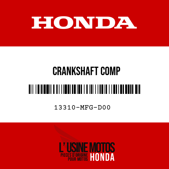 image de 13310-MFG-D00 CRANKSHAFT COMP