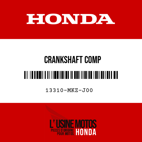 image de 13310-MKZ-J00 CRANKSHAFT COMP