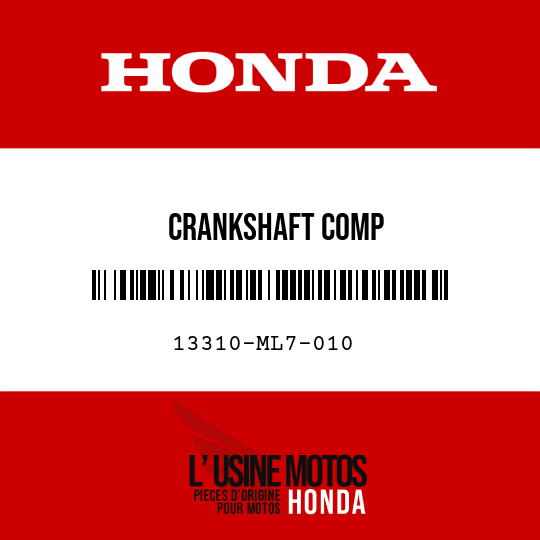 image de 13310-ML7-010 CRANKSHAFT COMP