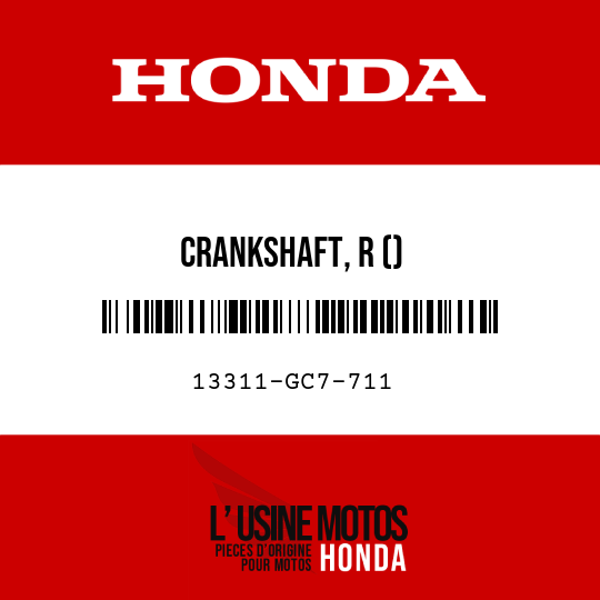 image de 13311-GC7-711 CRANKSHAFT, R ()