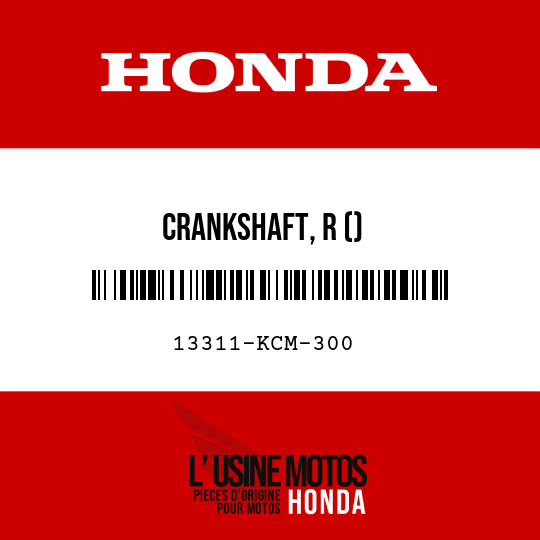image de 13311-KCM-300 CRANKSHAFT, R ()