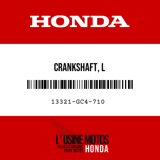 image de 13321-GC4-710 CRANKSHAFT, L