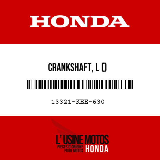 image de 13321-KEE-630 CRANKSHAFT, L ()