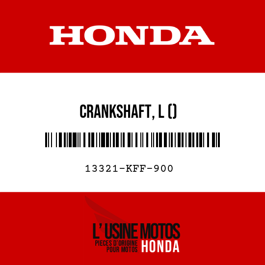 image de 13321-KFF-900 CRANKSHAFT, L ()
