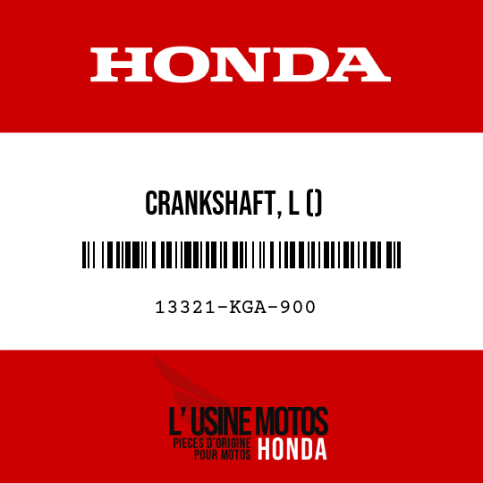 image de 13321-KGA-900 CRANKSHAFT, L ()