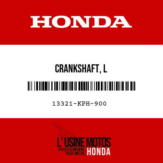 image de 13321-KPH-900 CRANKSHAFT, L