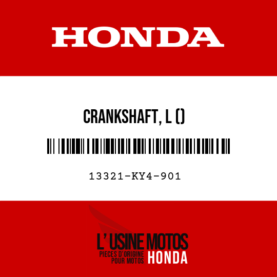 image de 13321-KY4-901 CRANKSHAFT, L ()