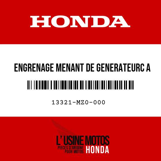 image de 13321-MZ0-000 ENGRENAGE MENANT DE GENERATEURC A (96T)