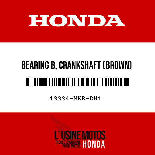 image de 13324-MKR-DH1 BEARING B, CRANKSHAFT (BROWN)