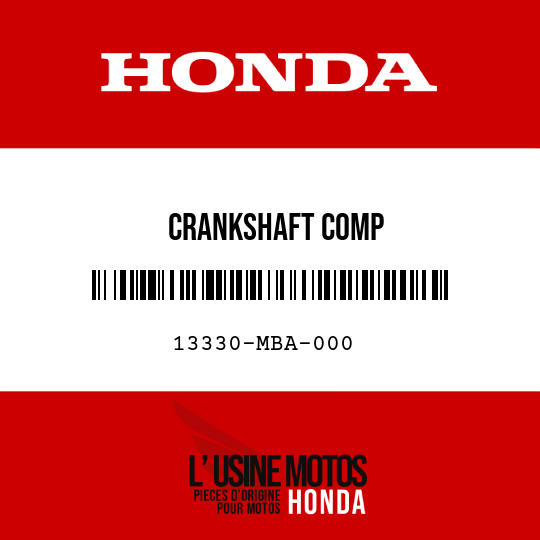 image de 13330-MBA-000 CRANKSHAFT COMP