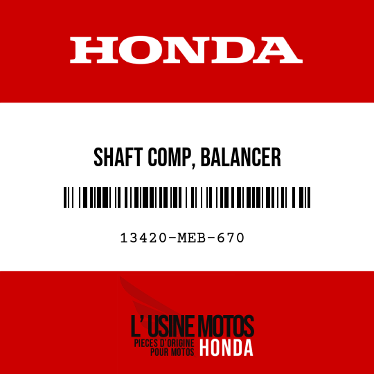 image de 13420-MEB-670 SHAFT COMP, BALANCER