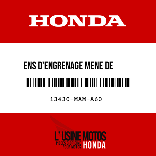 image de 13430-MAM-A60 ENS D'ENGRENAGE MENE DE      GENERATEUR CA