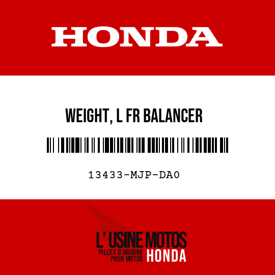 image de 13433-MJP-DA0 WEIGHT, L FR BALANCER