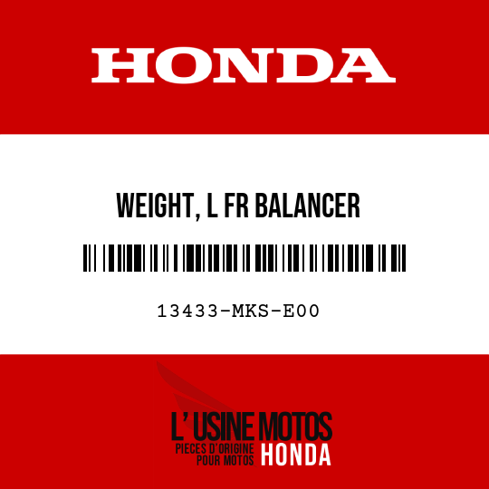image de 13433-MKS-E00 WEIGHT, L FR BALANCER
