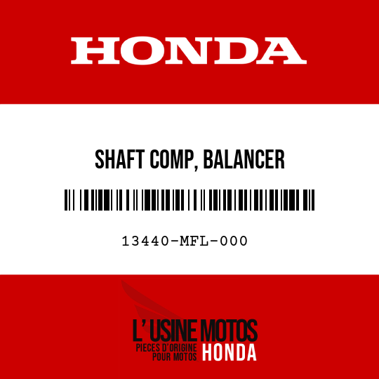 image de 13440-MFL-000 SHAFT COMP, BALANCER