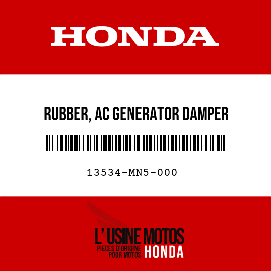 image de 13534-MN5-000 RUBBER, AC GENERATOR DAMPER