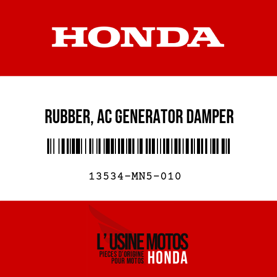 image de 13534-MN5-010 RUBBER, AC GENERATOR DAMPER