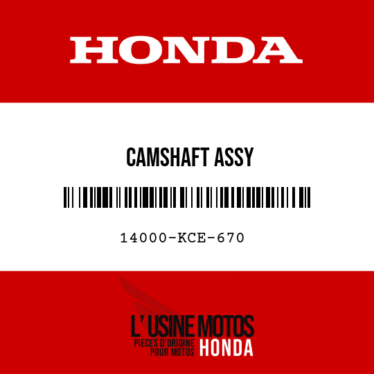 image de 14000-KCE-670 CAMSHAFT ASSY
