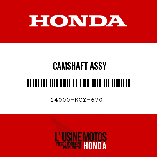 image de 14000-KCY-670 CAMSHAFT ASSY