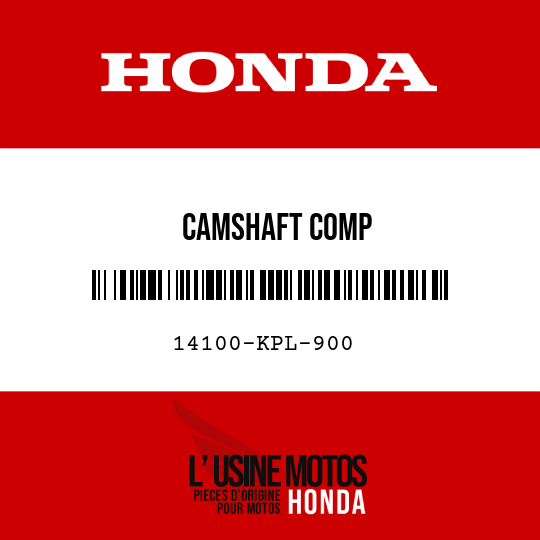image de 14100-KPL-900 CAMSHAFT COMP