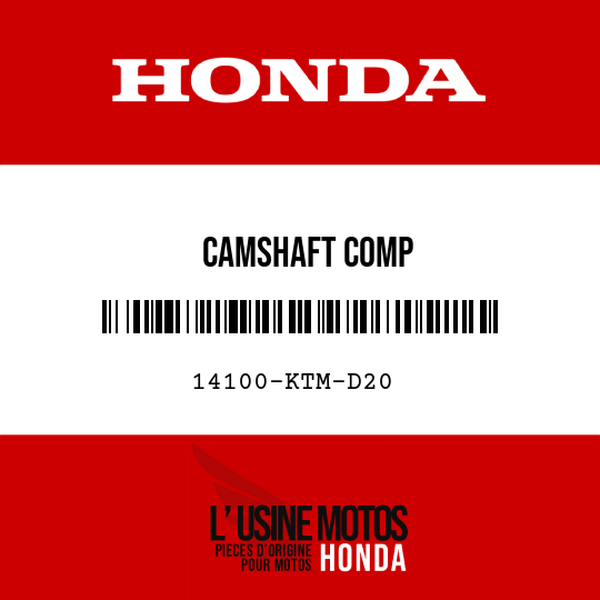image de 14100-KTM-D20 CAMSHAFT COMP