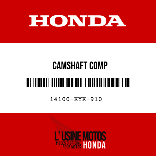 image de 14100-KYK-910 CAMSHAFT COMP