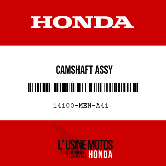 image de 14100-MEN-A41 CAMSHAFT ASSY