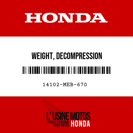 image de 14102-MEB-670 WEIGHT, DECOMPRESSION
