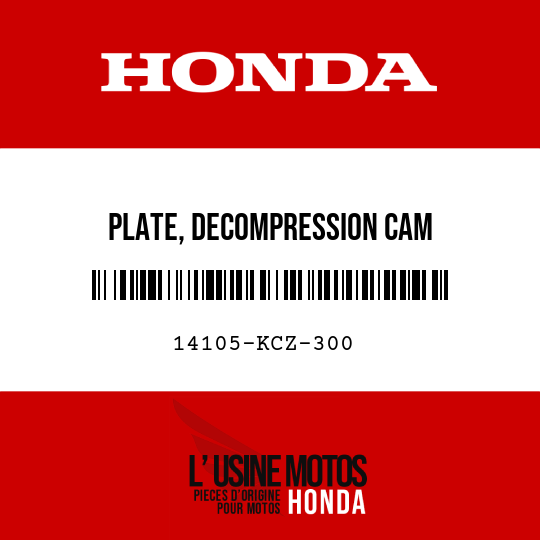 image de 14105-KCZ-300 PLATE, DECOMPRESSION CAM